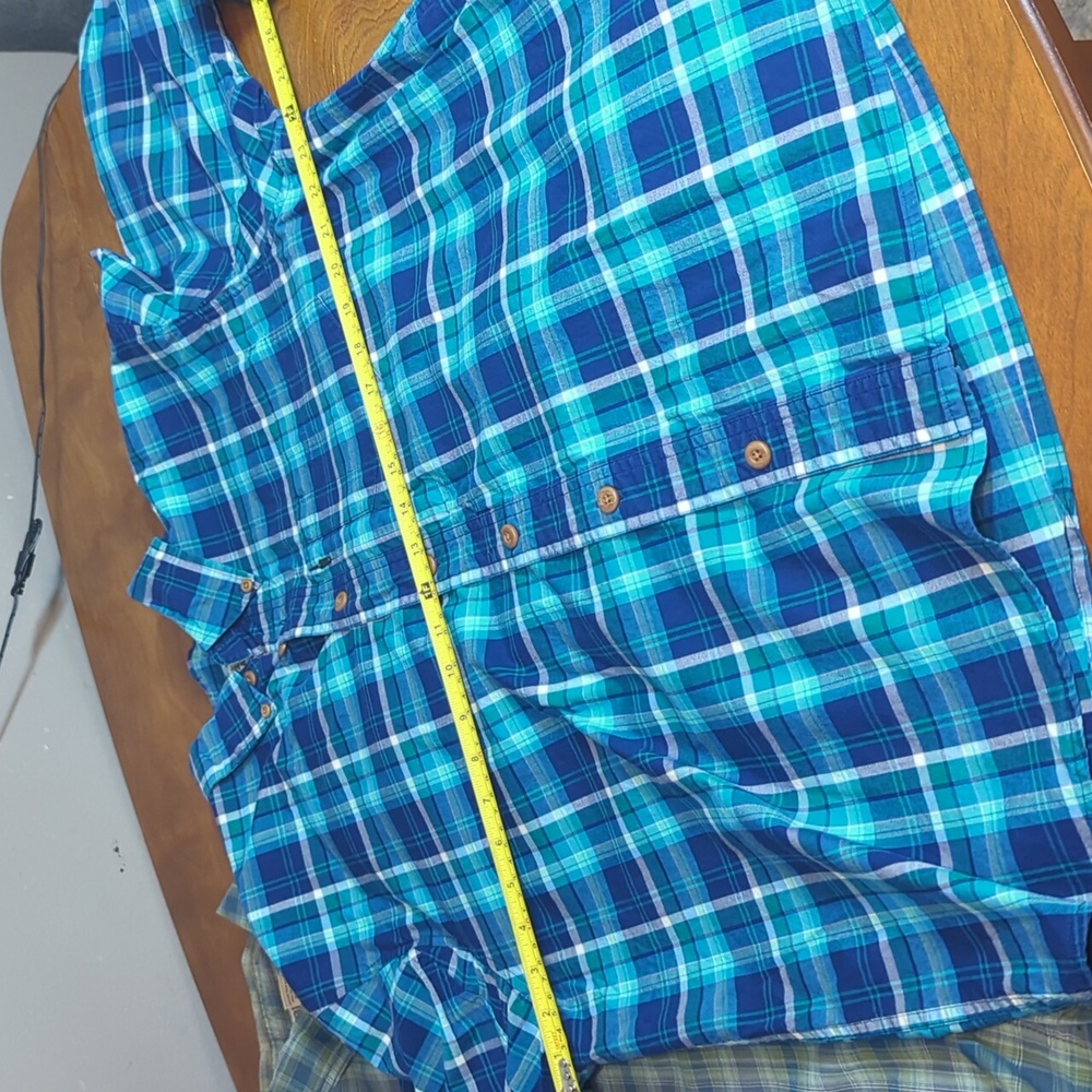 NWOT Set of 2 Duluth Plaid Button Down Shirts Size Large - Picture 12 of 17